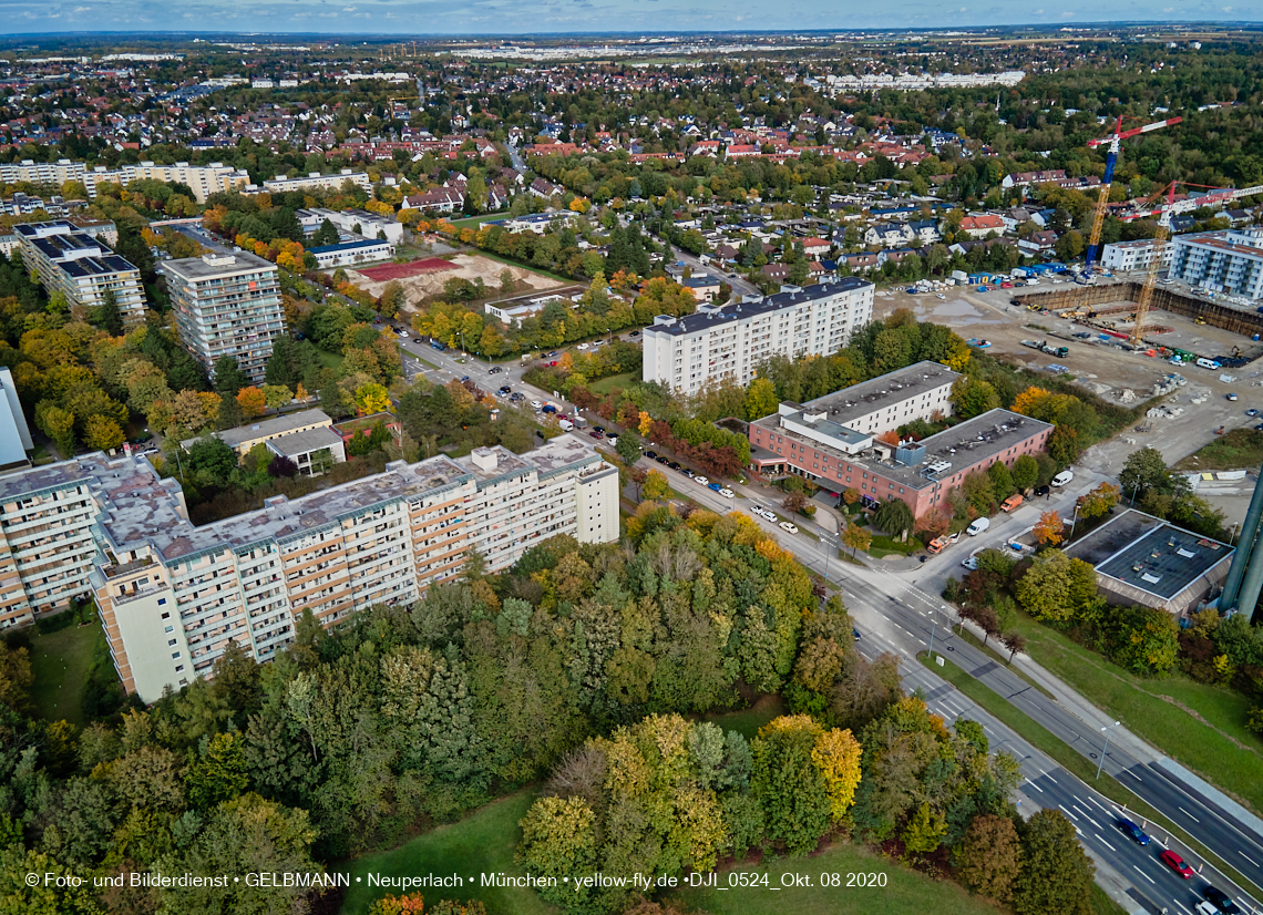 09.10.2020 - Baustelle Alexisqaurtier und Pandion Verde in Neuperlach